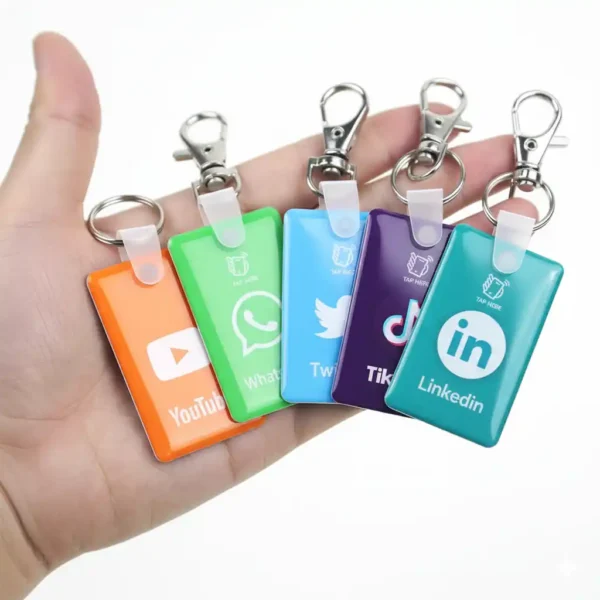 Brelok do kluczy NFC RFID z logo na zamówienie, epoksydowy