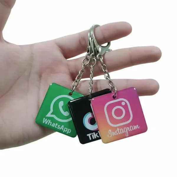 Brelok do kluczy NFC RFID z logo na zamówienie, epoksydowy