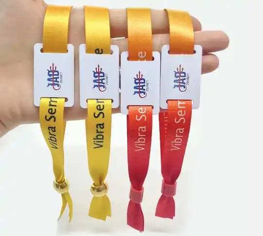 Bransoletka RFID z tkaniny Tkana opaska na nadgarstek MIFARE Ultralight C