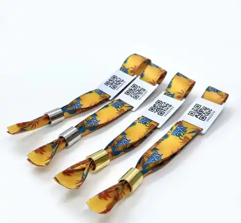 Bransoletka RFID z tkaniny Tkana opaska na nadgarstek MIFARE Ultralight C