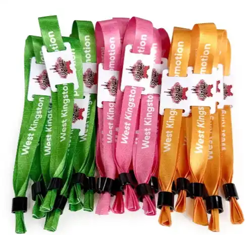 Jednorazowa opaska na nadgarstek NFC z tkanej tkaniny RFID