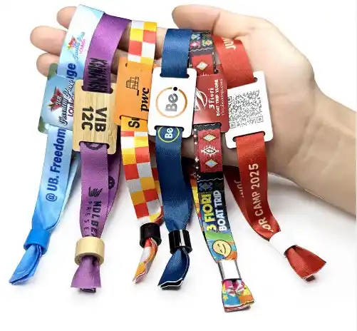 Jednorazowa opaska na nadgarstek NFC z tkanej tkaniny RFID