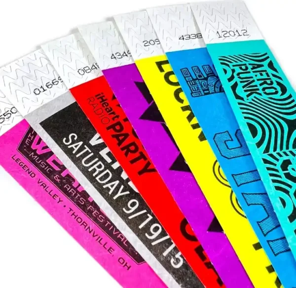 Bransoletki papierowe Tyvek RFID i opaska NFC na festiwal koncertowy