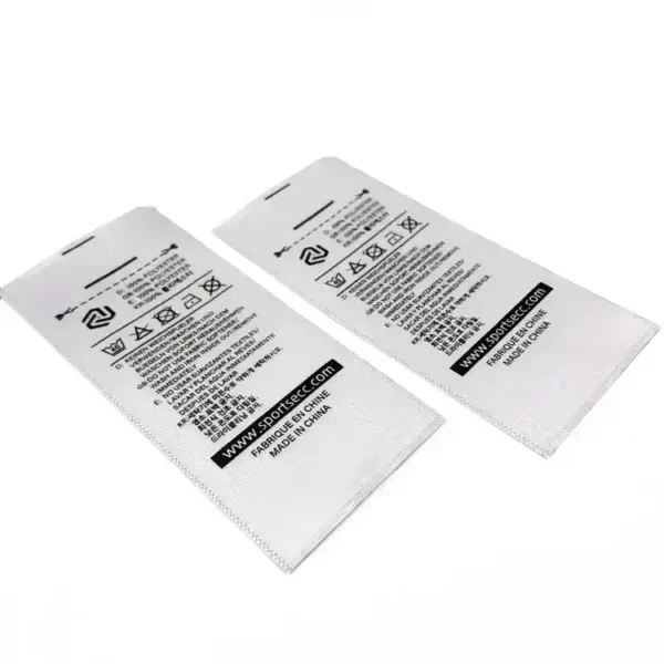 Etykieta UHF RFID do prania i pielęgnacji odzieży z satyny wstążkowej