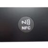 Wizytówki NFC ze stali nierdzewnej z czarnym metalem