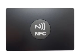 Wizytówki NFC ze stali nierdzewnej, metalowe, czarne, puste
