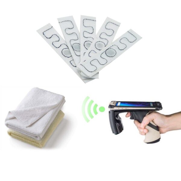 Wodoodporne, zmywalne etykiety do prania UHF RFID