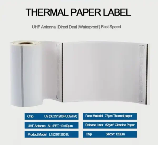 Etykieta RFID UHF do zarządzania logistyką i magazynem